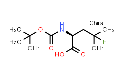 CAS No. 857026-03-0, (S)-2-((tert-Butoxycarbonyl)amino)-4-fluoro-4-methylpentanoic acid