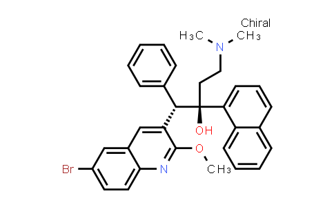 CAS No. 857086-93-2, (1S,2R)-1-(6-bromo-2-methoxyquinolin-3-yl)-4-(dimethylamino)-2-(naphthalen-1-yl)-1-phenylbutan-2-ol