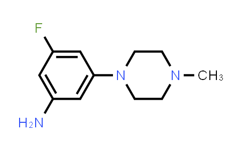 CAS No. 857267-07-3, 3-Fluoro-5-(4-methylpiperazin-1-yl)aniline