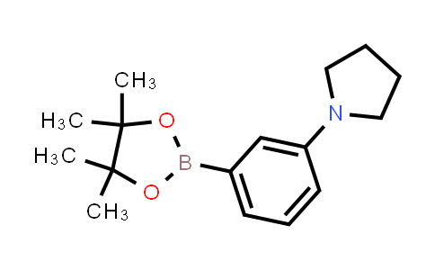 CAS No. 857283-63-7, 1-[3-(4,4,5,5-Tetramethyl-1,3,2-dioxaborolan-2-yl)phenyl]pyrrolidine