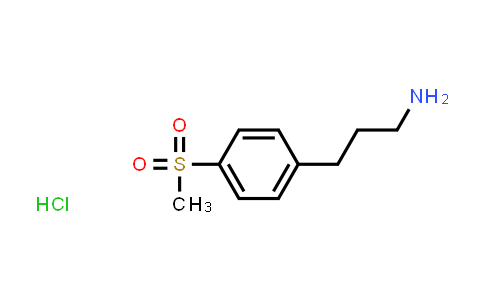CAS No. 857392-90-6, 3-(4-(Methylsulfonyl)phenyl)propan-1-amine hydrochloride