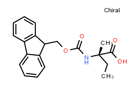 CAS No. 857478-30-9, (S)-2-((((9H-Fluoren-9-yl)methoxy)carbonyl)amino)-2-methylbutanoic acid