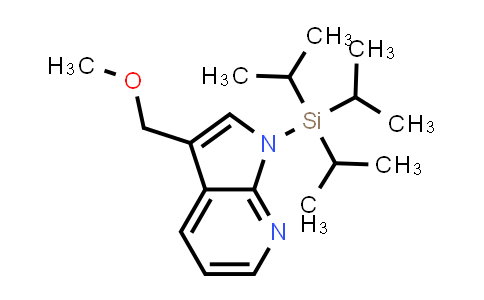 CAS No. 858117-06-3, 1H-Pyrrolo[2,3-b]pyridine, 3-(methoxymethyl)-1-[tris(1-methylethyl)silyl]-