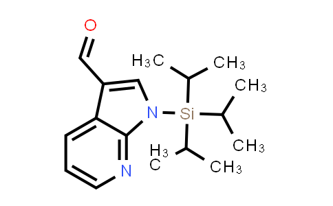 CAS No. 858117-08-5, 1H-Pyrrolo[2,3-b]pyridine-3-carboxaldehyde, 1-[tris(1-methylethyl)silyl]-
