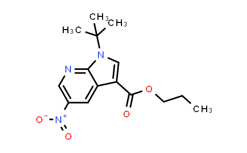 MC575155 | 858340-89-3 | 1H-Pyrrolo[2,3-b]pyridine-3-carboxylic acid, 1-(1,1-dimethylethyl)-5-nitro-, propyl ester