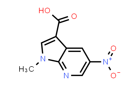CAS No. 858340-95-1, 1H-Pyrrolo[2,3-b]pyridine-3-carboxylic acid, 1-methyl-5-nitro-