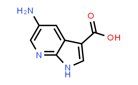 CAS No. 858340-99-5, 1H-Pyrrolo[2,3-b]pyridine-3-carboxylic acid, 5-amino-
