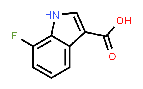 CAS No. 858515-66-9, 7-Fluoro-1H-indole-3-carboxylic acid