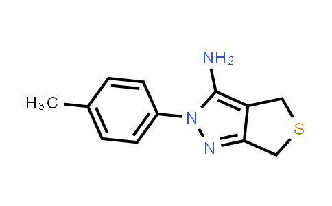 CAS No. 858668-62-9, 2-(4-Methylphenyl)-2,6-dihydro-4H-thieno[3,4-c]pyrazol-3-amine