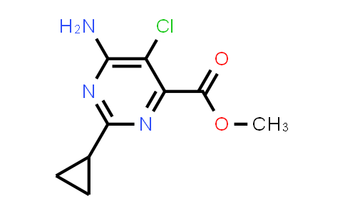 CAS No. 858954-83-3, Methyl 6-amino-5-chloro-2-cyclopropylpyrimidine-4-carboxylate