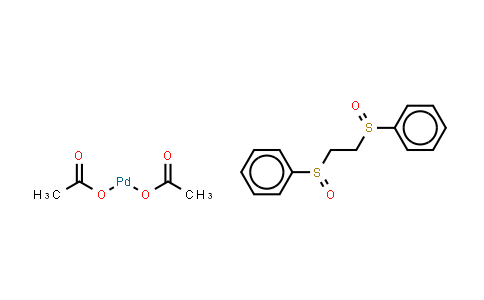 CAS No. 858971-43-4, 1,2-Bis(phenylsulfinyl)ethanepalladium(II) acetate