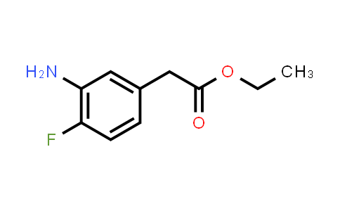 CAS No. 858972-17-5, Ethyl 2-(3-amino-4-fluorophenyl)acetate