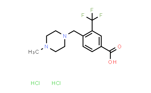 CAS No. 859027-02-4, 4-((4-methylpiperazin-1-yl)methyl)-3-(trifluoromethyl)benzoic acid dihydrochloride