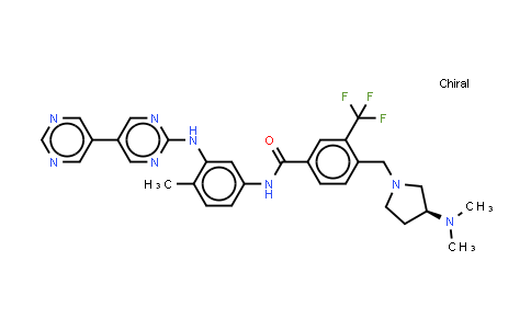 859212-16-1 | 4-[[(3S)-3-二甲基氨基吡咯烷-1-基]甲基]-N-[4-甲基-3-[(4-嘧啶-5-基嘧啶-2-基)氨基]苯基]-3-(三氟甲基)苯甲酰胺