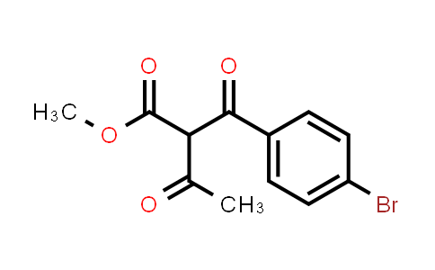 CAS No. 85963-90-2, Benzenepropanoic acid, α-acetyl-4-bromo-β-oxo-, methyl ester