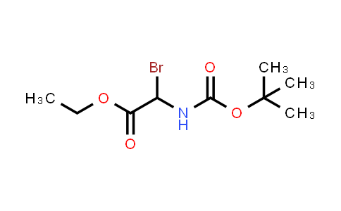 CAS No. 85992-86-5, Ethyl 2-bromo-2-((tert-butoxycarbonyl)amino)acetate