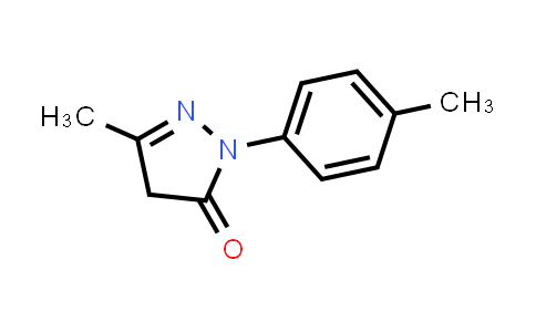 CAS No. 86-92-0, 3-Methyl-1-(p-tolyl)-1H-pyrazol-5(4H)-one