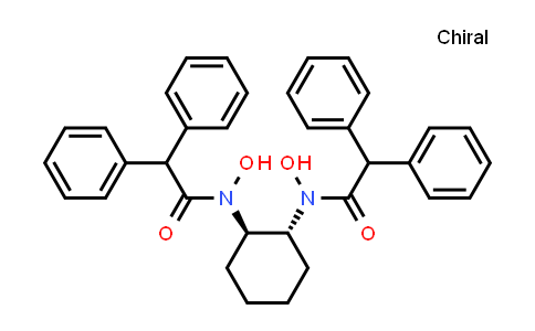 CAS No. 860036-16-4, N,N'-((1R,2R)-Cyclohexane-1,2-diyl)bis(N-hydroxy-2,2-diphenylacetamide)