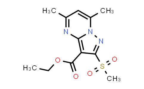 860464-45-5 | Ethyl 5,7-dimethyl-2-(methylsulfonyl)pyrazolo[1,5-a]pyrimidine-3-carboxylate