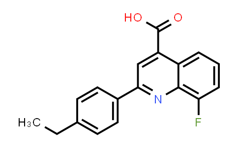 CAS No. 861508-77-2, 2-(4-Ethylphenyl)-8-fluoroquinoline-4-carboxylic acid
