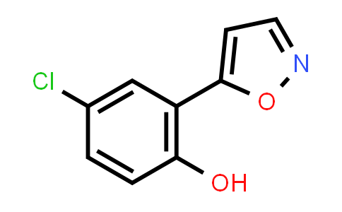 CAS No. 86176-56-9, 4-Chloro-2-(isoxazol-5-yl)phenol