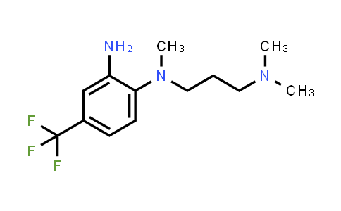 CAS No. 861881-24-5, N1-(3-(Dimethylamino)propyl)-N1-methyl-4-(trifluoromethyl)benzene-1,2-diamine