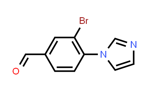 CAS No. 861932-08-3, 3-Bromo-4-(1H-imidazol-1-yl)benzaldehyde