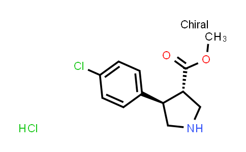 CAS No. 862283-71-4, Methyl (3S,4R)-4-(4-chlorophenyl)pyrrolidine-3-carboxylate hydrochloride