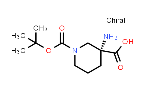 CAS No. 862372-86-9, (R)-3-Amino-1-(tert-butoxycarbonyl)piperidine-3-carboxylic acid