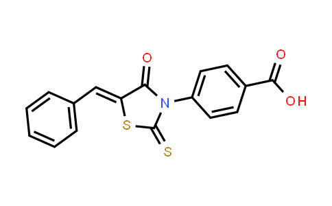 CAS No. 862827-45-0, 4-(5-Benzylidene-4-oxo-2-thioxothiazolidin-3-yl)benzoic acid