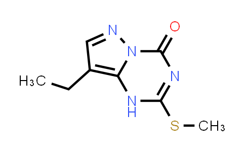 CAS No. 863193-67-3, 8-Ethyl-2-(methylthio)pyrazolo[1,5-a][1,3,5]triazin-4(1H)-one
