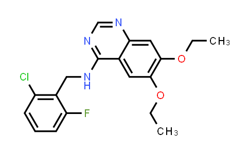 CAS No. 863216-28-8, N-(2-chloro-6-fluorobenzyl)-6,7-diethoxyquinazolin-4-amine