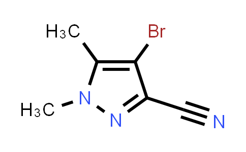 CAS No. 863751-81-9, 4-bromo-1,5-dimethyl-1H-pyrazole-3-carbonitrile