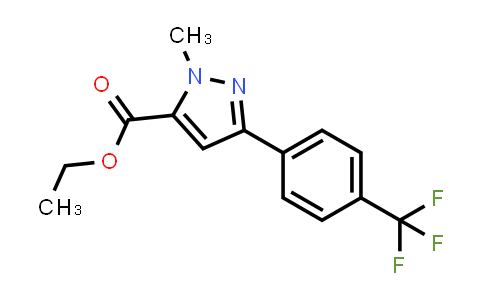 CAS No. 864426-78-8, ETHYL 1-METHYL-3-(4-(TRIFLUOROMETHYL)PHENYL)-1H-PYRAZOLE-5-CARBOXYLATE