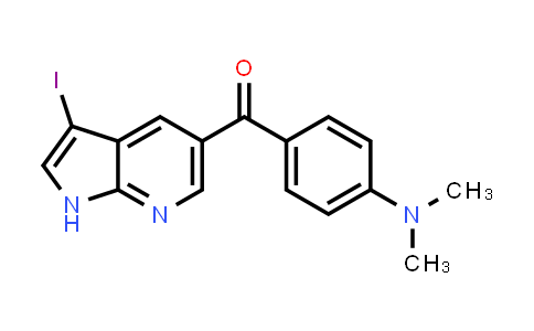 MC575582 | 864681-27-6 | Methanone, [4-(dimethylamino)phenyl](3-iodo-1H-pyrrolo[2,3-b]pyridin-5-yl)-