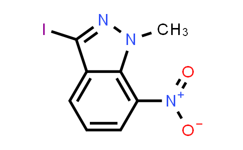 CAS No. 864724-65-2, 3-Iodo-1-methyl-7-nitro-1H-indazole