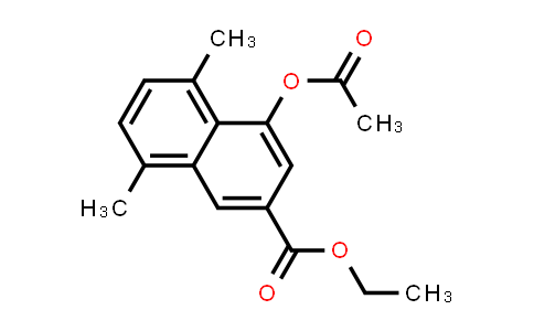 86509-92-4 | 2-Naphthalenecarboxylic acid, 4-(acetyloxy)-5,8-dimethyl-, ethyl ester