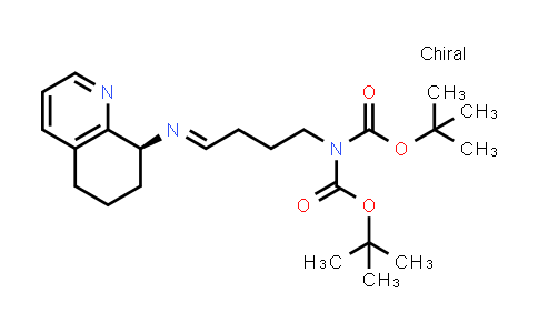 CAS No. 865202-95-5, Imidodicarbonic acid, 2-[4-[[(8S)-5,6,7,8-tetrahydro-8-quinolinyl]imino]butyl]-, 1,3-bis(1,1-dimethylethyl) ester