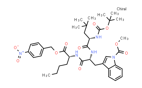 CAS No. 865488-29-5, D-Norleucine, N-[(1,1-dimethylethoxy)carbonyl]-4-methyl-L-leucyl-1-(methoxycarbonyl)-D-tryptophyl-, (4-nitrophenyl)methyl ester (9CI)