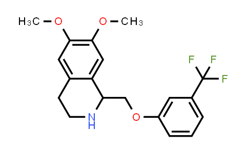 CAS No. 865546-41-4, 6,7-Dimethoxy-1-{[3-(trifluoromethyl)phenoxy]methyl}-1,2,3,4-tetrahydroisoquinoline