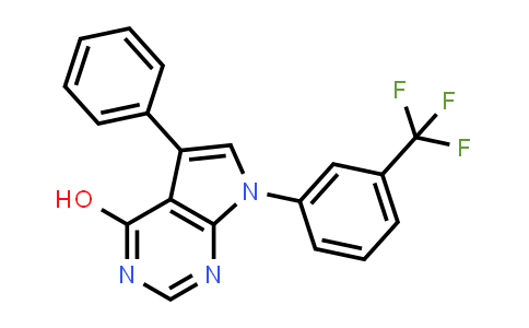 CAS No. 865546-64-1, 5-Phenyl-7-[3-(trifluoromethyl)phenyl]-7H-pyrrolo[2,3-d]pyrimidin-4-ol