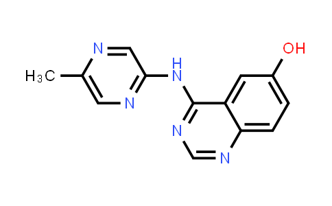 CAS No. 865664-02-4, 4-((5-Methylpyrazin-2-yl)amino)quinazolin-6-ol