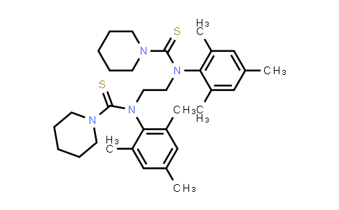 CAS No. 865856-61-7, N,N'-(Ethane-1,2-diyl)bis(N-mesitylpiperidine-1-carbothioamide)