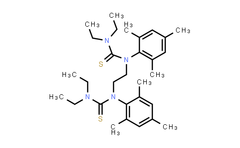 CAS No. 865856-63-9, 1,1'-(Ethane-1,2-diyl)bis(3,3-diethyl-1-mesitylthiourea)