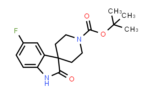 CAS No. 866028-06-0, tert-Butyl 5-fluoro-2-oxospiro[indoline-3,4'-piperidine]-1'-carboxylate
