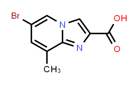 CAS No. 866135-83-3, 6-Bromo-8-methylimidazo[1,2-a]pyridine-2-carboxylic acid