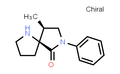 CAS No. 866456-33-9, 1,7-Diazaspiro[4.4]nonan-6-one, 9-methyl-7-phenyl-, (5S,9S)-