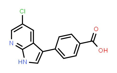 CAS No. 866541-71-1, Benzoic acid, 4-(5-chloro-1H-pyrrolo[2,3-b]pyridin-3-yl)-