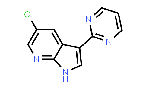 CAS No. 866543-85-3, 1H-Pyrrolo[2,3-b]pyridine, 5-chloro-3-(2-pyrimidinyl)-