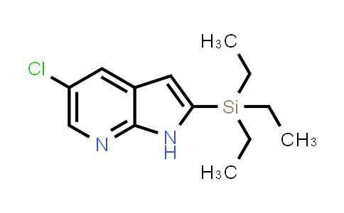 CAS No. 866546-06-7, 1H-Pyrrolo[2,3-b]pyridine, 5-chloro-2-(triethylsilyl)-
